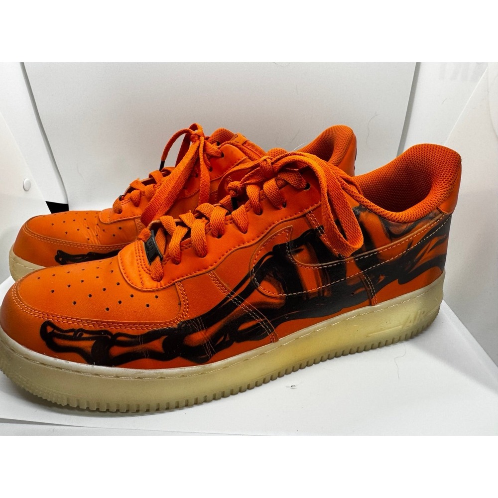 NIKE AIR FORCE 1 '07 SKELETON QS STARFISH CU8067-800 MENS SIZE 13 EUC A15